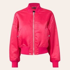 Rag & Bone hot pink bomber jacket